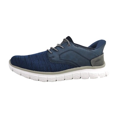 Rieker Knittech 52/Buxton Herrenschuhe Slipper Blau Freizeit