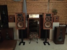 Soportes para altavoces Elite monitores de estudio NUEVO EN CAJA acero 28" audio estéreo vintage