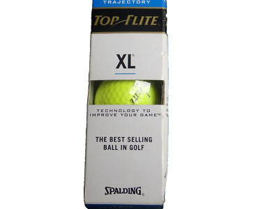 3Balls Yellow-Top Flight Tour Trajectory XL 2Piece Distance Technology- SPALDING