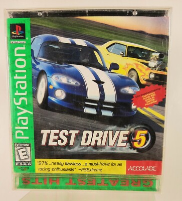 Test Drive 5 (Original Sony PlayStation 1, 1998) game and manual. Greatest Hits