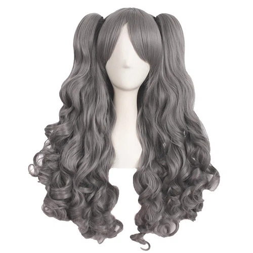Mapof Beauty 28" Long Wavy Cosplay Wigs Lolita Curly Wavy 2 Ponytail Hair - Picture 10 of 47
