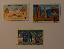 Tunesien Briefmarken, 3 Marken, ohne Album/Steckkarte o.ä., lose, gestempelt