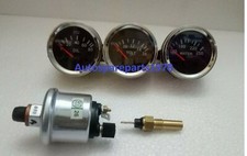 Electrical Gauges Set- Volt Gauge Temp Gauge Oil Pressure Gauge With Sender Bc
