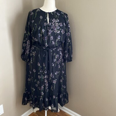 ralph lauren midi dress formal Polo Black Paneled Satin Dress main image 0