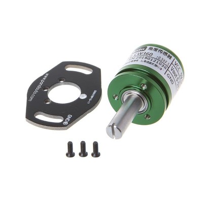 High-precision 0-90° Rotary Hall Element Angle Displacement Sensor, DC 24V