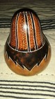 Peruvian Woman Man Indian Carved and Painted Gourd Peru Indian Folk Art Signed  — photo 3