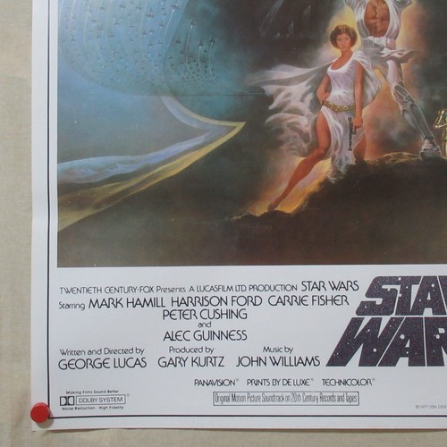 STAR WARS 1978' English dubbed Ver. Original Movie Poster Japanese B2 - Picture 3 of 6
