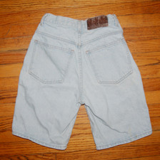 Vintage 90s Forenza Light Wash Womens Size 4 Classic Denim Jean Shorts Made USA
