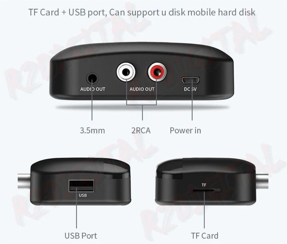 Microfono USB Trasmettitore E Ricevitore Bluetooth 2 In 1 Collegamento Audio Wireless Da A - Foto 10