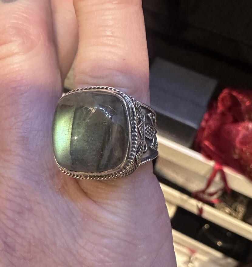 labradorite ring - image 5