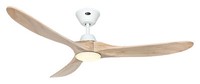 Dc Deckenventilator Mit Fernbedienung Led Leuchte LüFter Eco Genuino Weiß Holz
