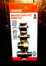 Router Template Guide Kit ! 9- Piece brass set !