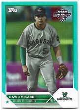 2023 Topps Pro Debut #PD-180 David McCabe /75 Aqua Foil Augusta Green Jackets