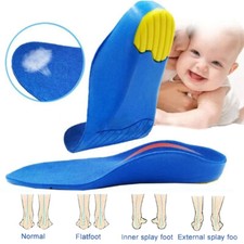 Orthotic Flat Feet Relieve Pain Arch Support Kids O/X Leg Correction Insoles
