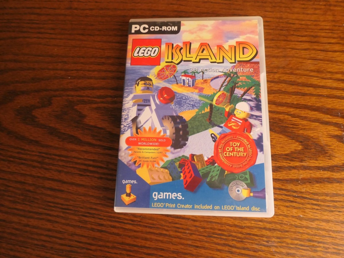 LEGO Island PC Game (1997) /w LEGO Print Creator PC CD-ROM