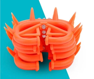 RNL RABBITNIPPLES 6 PCS Farm Animal Weaner Plastic Weaning Equipment For Calf Cow Cattle