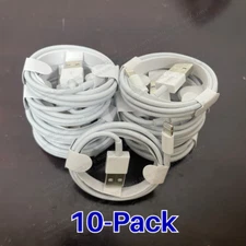 Bulk Lot USB Fast Charger Cable For iPhone 14 13 12 11 SE XR Xs 8 Charging Cord