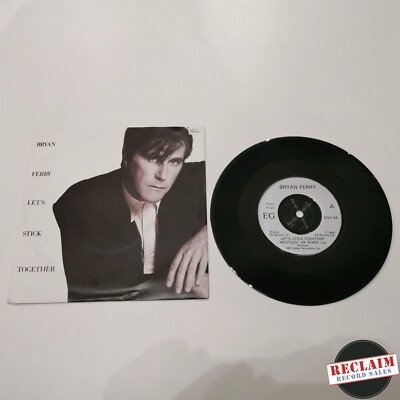 bryan ferry lets stick together 7'' vinyl record very good +