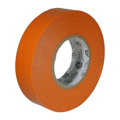 T.R.U. TapesSupply 1 roll orange electrical tape 3/4" x 66 ft