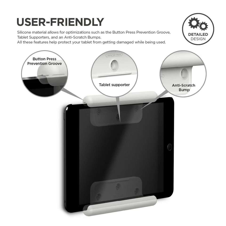 Suporte de parede iPad - elago® Home Hub suporte de parede [branco] - Imagem 3 de 4