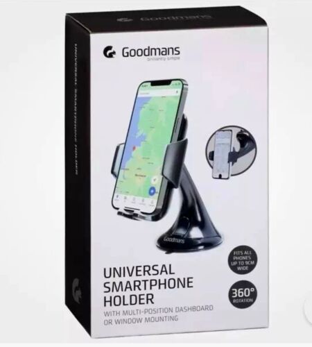 Goodmans Universal Car Van Smart Phone Holder Multi Position Holder 360°Rotation - Picture 3 of 3
