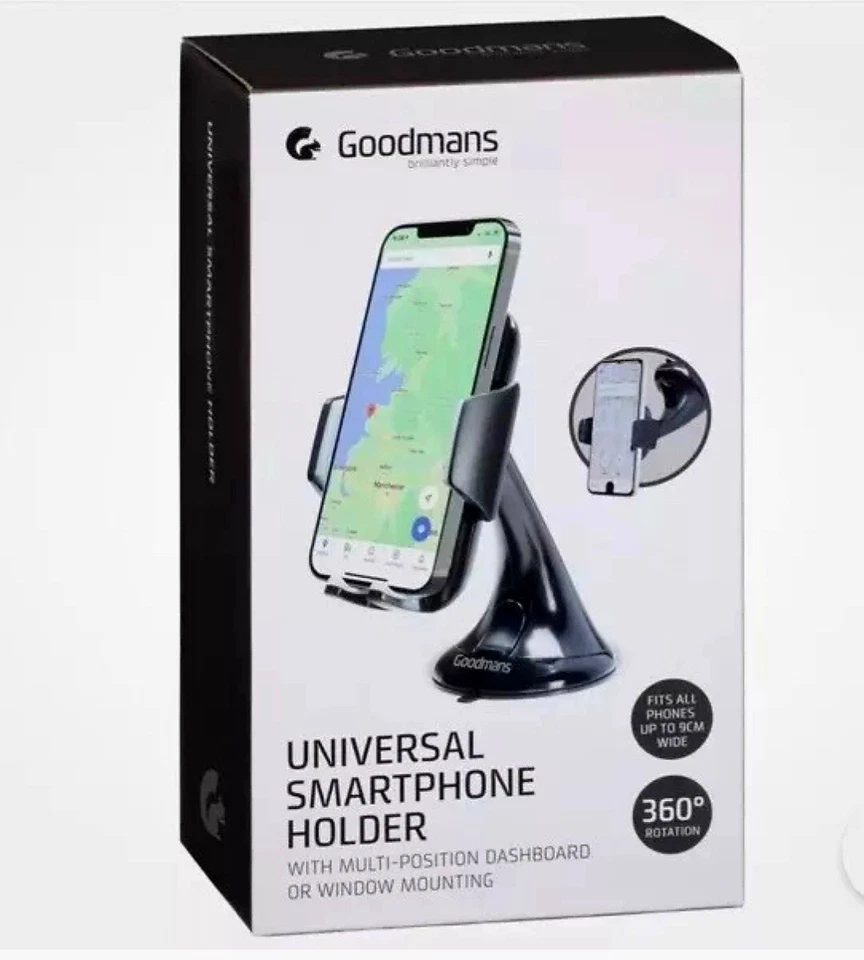 Goodmans Universal Car Van Smart Phone Holder Multi Position Holder 360°Rotation - Image 3 of 3