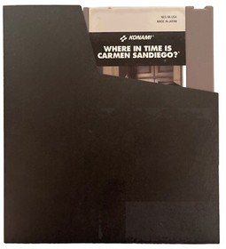 Where in Time is Carmen Sandiego? (NES) (Made in Japan) With case Tested, works.