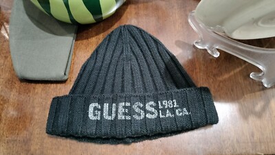 Hut Wollmütze Damen Marke Guess Original 1981 LA. ca. Wie Foto
