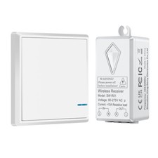 Wireless Light Switch Receiver Kit Waterproof No Wiring WiFi Needed Smart Home