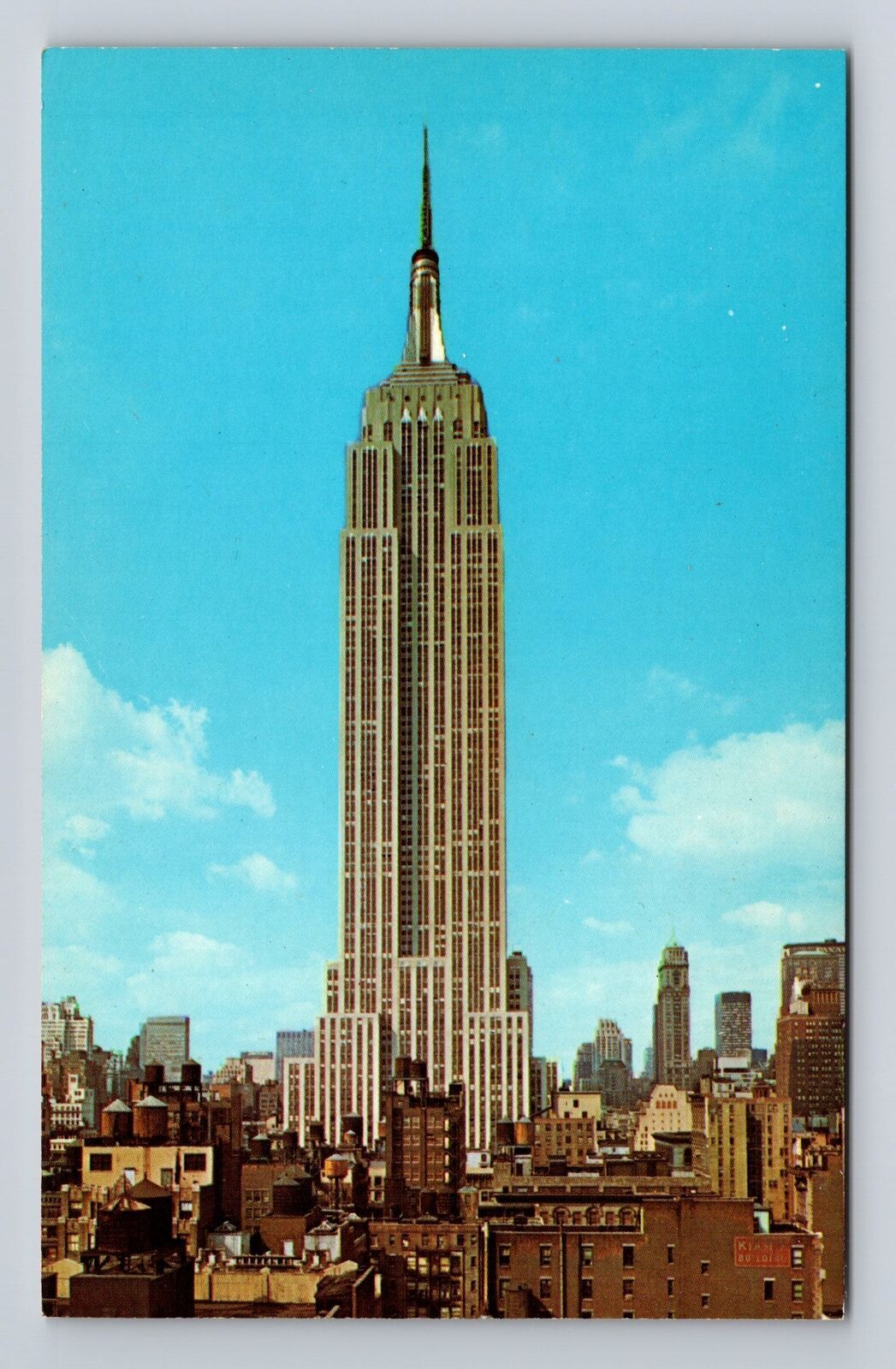 Antique Vintage Souvenir Postcard of New York City NY Empire State Building Retro Collectible Memorabilia