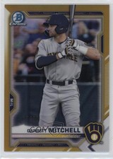 2021 Bowman Chrome Prospects Gold Refractor 35/50 Garrett Mitchell #BCP-129 0u46