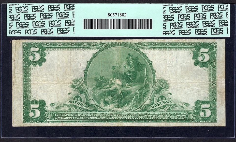 🇺🇸 IA 1902 $5 ♚♚ WINFIELD, IOWA ♚♚ PCGS VERY FINE 20 HARD TO FIND ! - Image 3 of 3