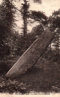CPA 22 - SAINT-SAMSON SUR RANCE (C. d'Armor) - 2150. Le Menhir de St-Samson