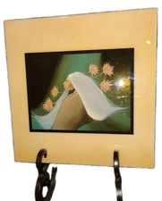 Vntg Art Tile Frank Howell Sky Garden Lithograph Harmony Designs Inc 