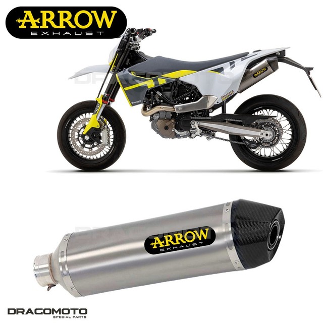 Silencieux HUSQVARNA 701 ENDURO / SUPERMOTO 2023 2024 ARROW Titane CC RACE-TECH