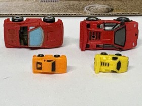 Vintage Micro Machines Lamborghini Ferrari Lot 2 Micros 2 Mini Red Yellow Orange