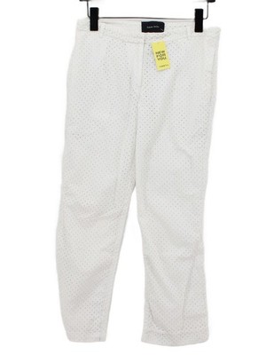 Simone Rocha Damen Hose UK 8 weiß 100% andere ausgestellte Chino