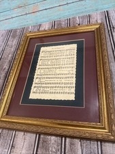 The Old Rugged Cross Framed Sheet Music Home Decor