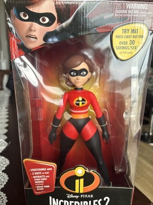 Disney Pixar Incredibles 2 Elastigirl Talking Action Figure Over 30 Sayings/SFX