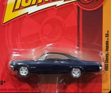 Johnny Lightning 65 1965 Chevy Impala SS Super Sport Forever 64 Rel 4 Car Blue