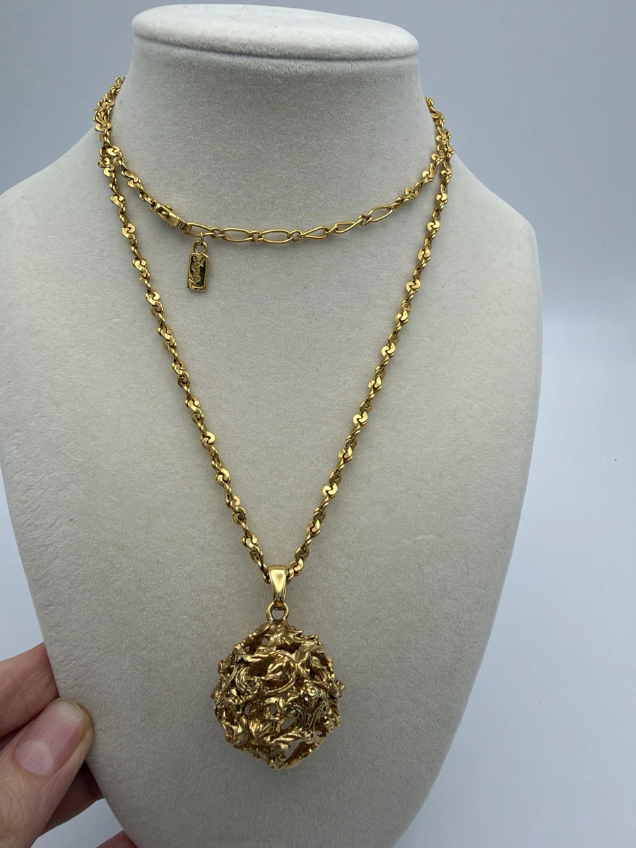 25+ Ysl Necklace In Vintage Designer Costume Necklaces & Pendants