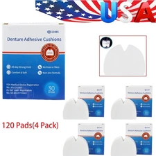 Confidently Chew with 120 Denture Pads-Long-lasting Secure Food Seal Cushion·top