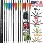 Archery 20 in Crossbow Bolts Carbon Crossbow Arrows 100 Grain Hunting Broadheads