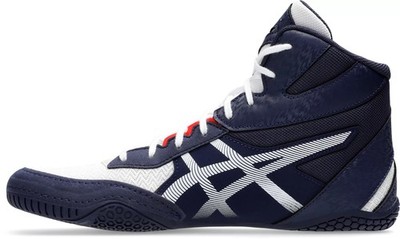 Asics Matcontrol 3 Mens Wrestling Shoes Size 12 Navy Blue Red