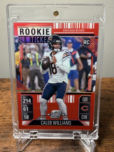2024 Panini Contenders Optic Rookie Ticket Caleb Williams #68 Red Prizm /199