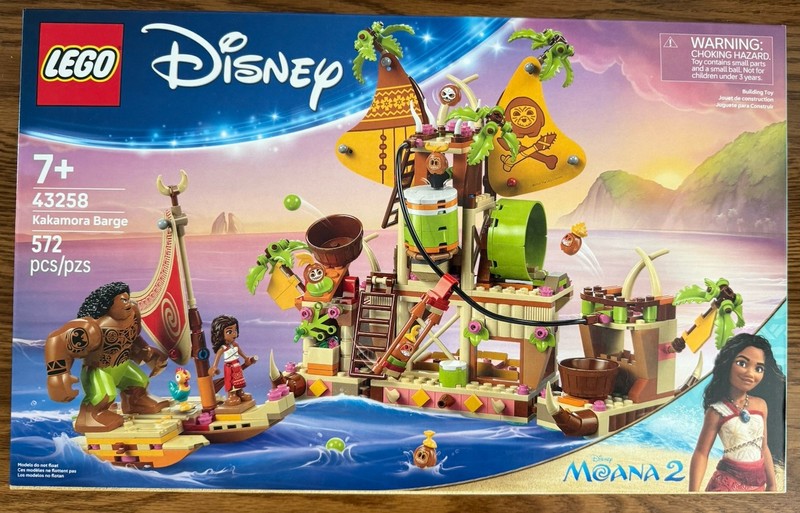 LEGO Disney Moana 2 Kakamora Barge 43258 Maui  Sienna, Moana Sealed Heihei Kotu