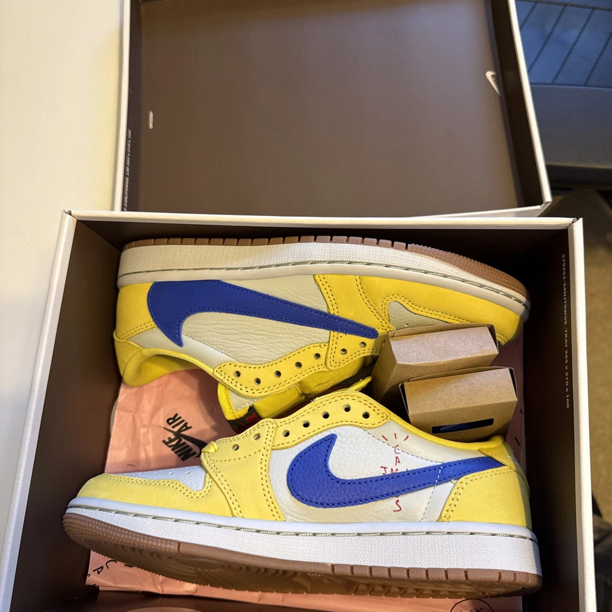 Travis Scott x Air Jordan 1 Retro OG SP Low Canary W | eBay