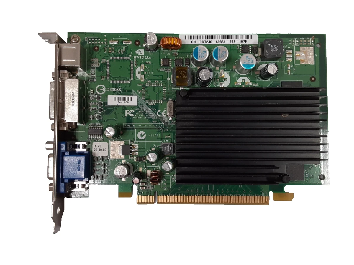 NVIDIA Geforce 7300 LE 128MB PCIe 2x DVI 1x SV - Gebrauchte Hardware