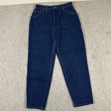 Vintage Lee Riders Mom Jeans Tapered Leg Sz 16 Petite 30x26 80's Dark Wash