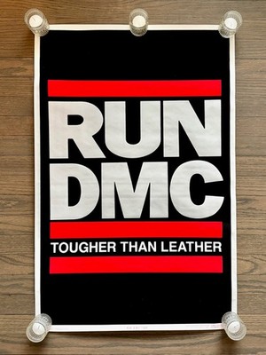 RUN DMC 1988 Vintage BLACKLIGHT Poster #820 NEW Dead Stock
